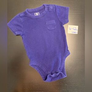 ⭐️5/$10.00⭐️ Old Navy 6-12m Blue Short Sleeve Onesie